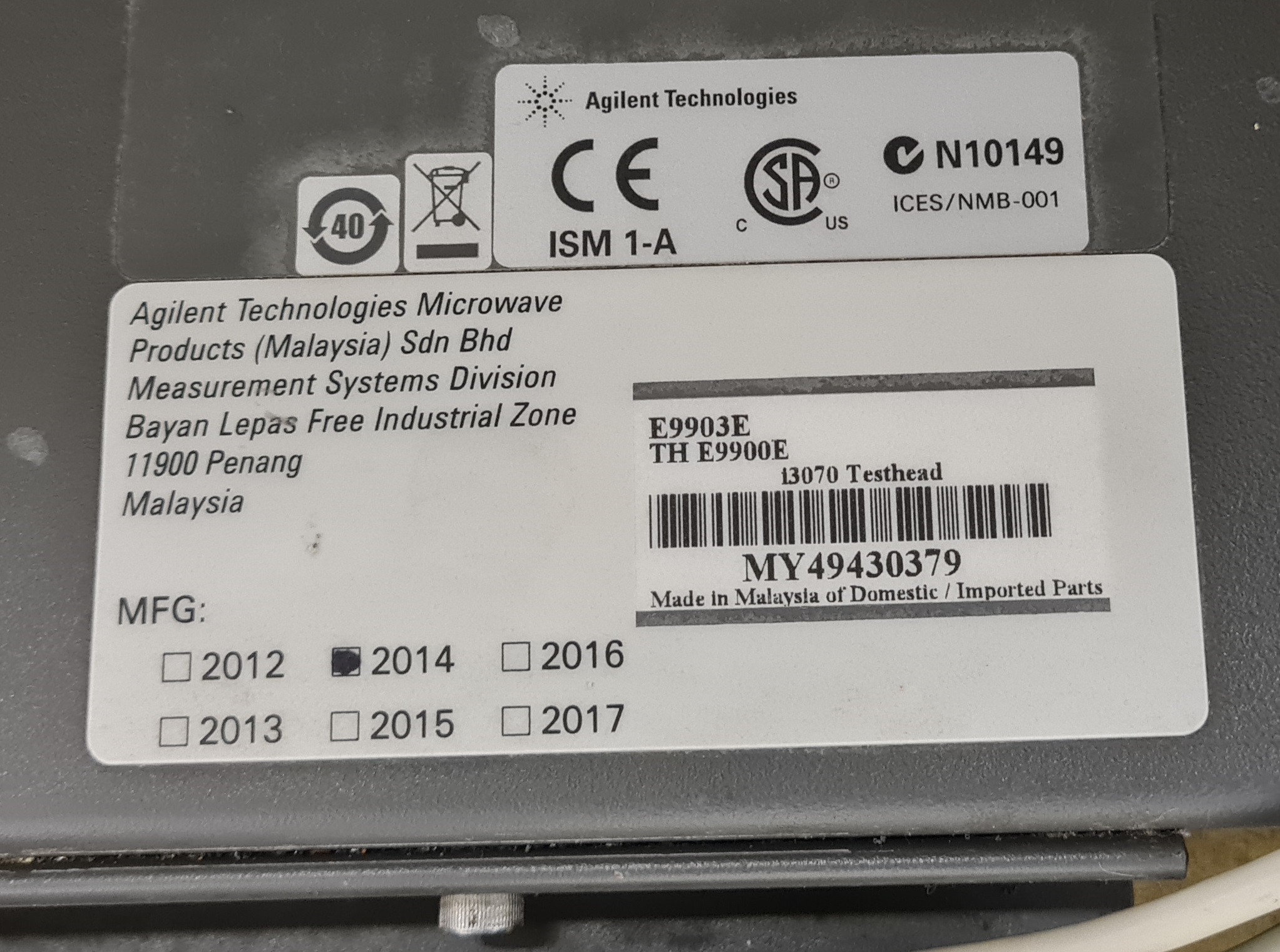 TK1067 - Agilent Medalist i3070 Series 5 ICT (2-mod system TK1067 - Agilent Medalist i3070 Series 5 ICT (2-mod system